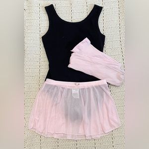 Danskin Now Ballet Set - Leotard, Skirt & Tights - 7/8 M